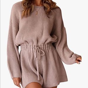 sweater mauve romper